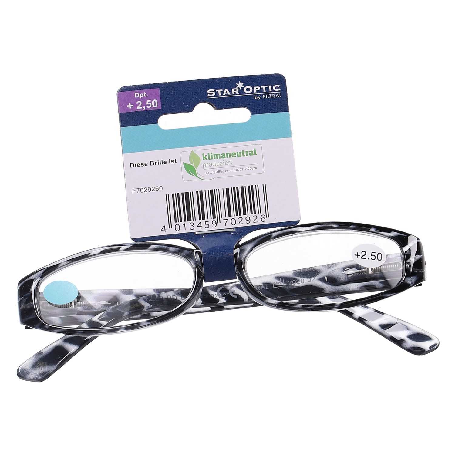 Star Optic Lesehilfe MD5 aus Kunststoff +2,5 Dioptrien camouflage schwarz