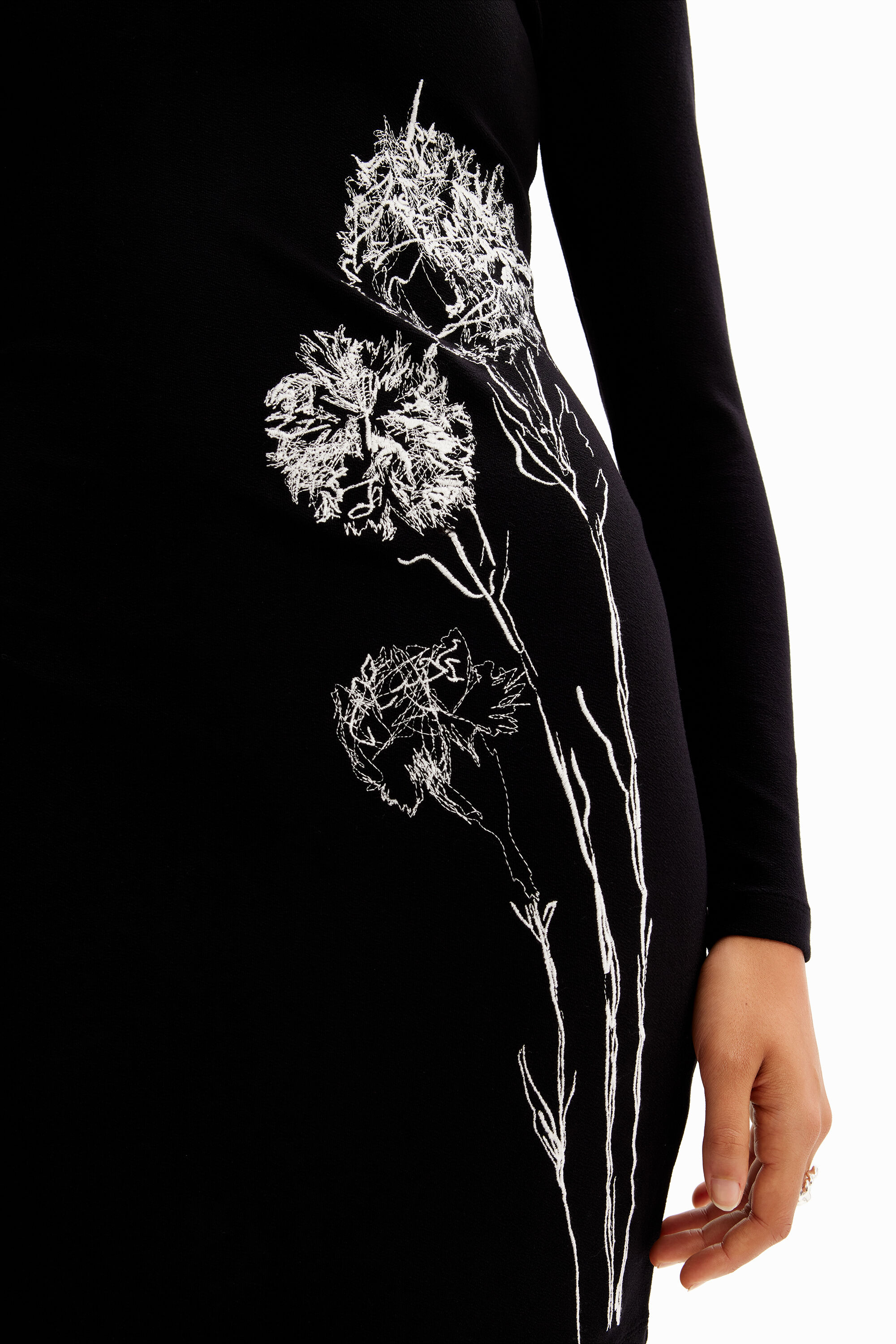 Robe mini brodée M. Christian Lacroix
