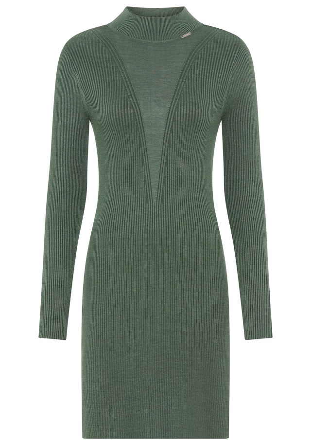 Bruno Banani Strickkleid Ohne Taschen in Rippstrick - NEUE KOLLEKTION