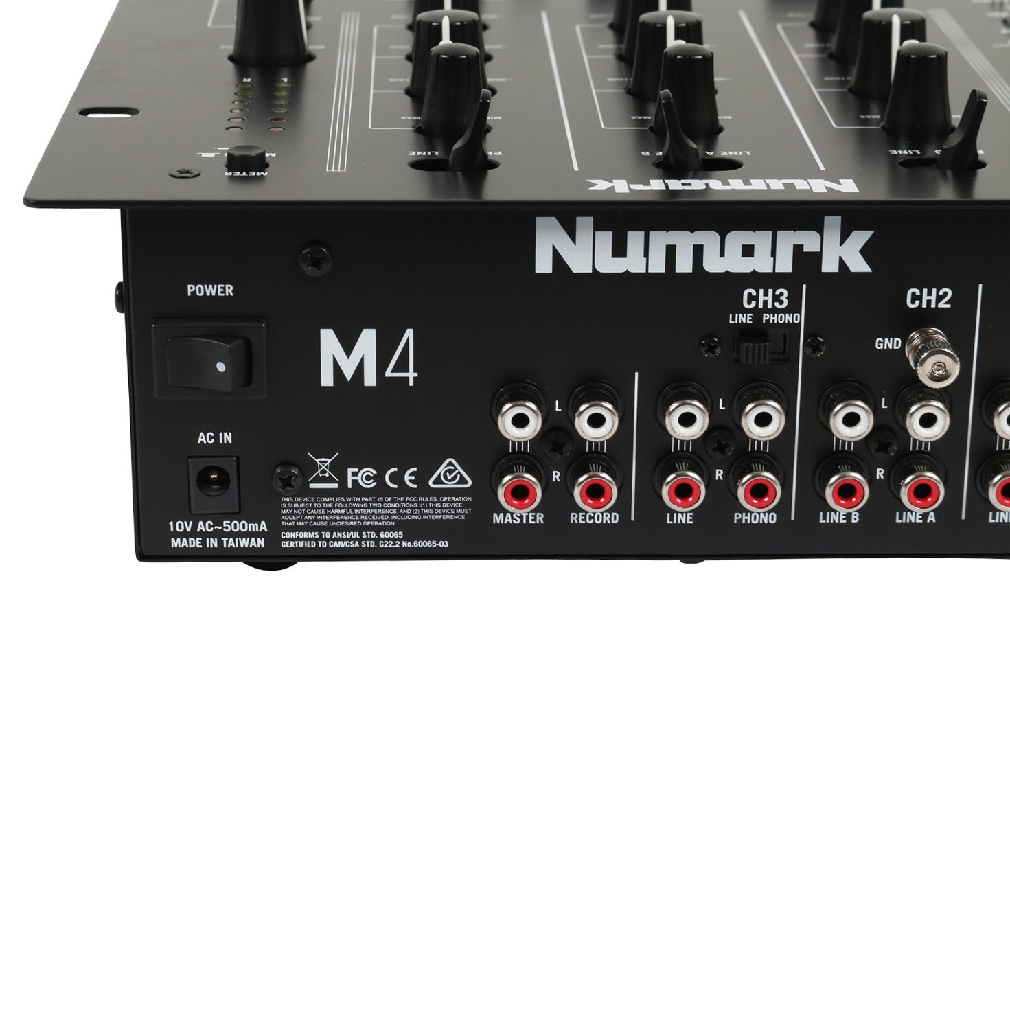 Numark M4 Total Black 3-kanaals scratch mixer