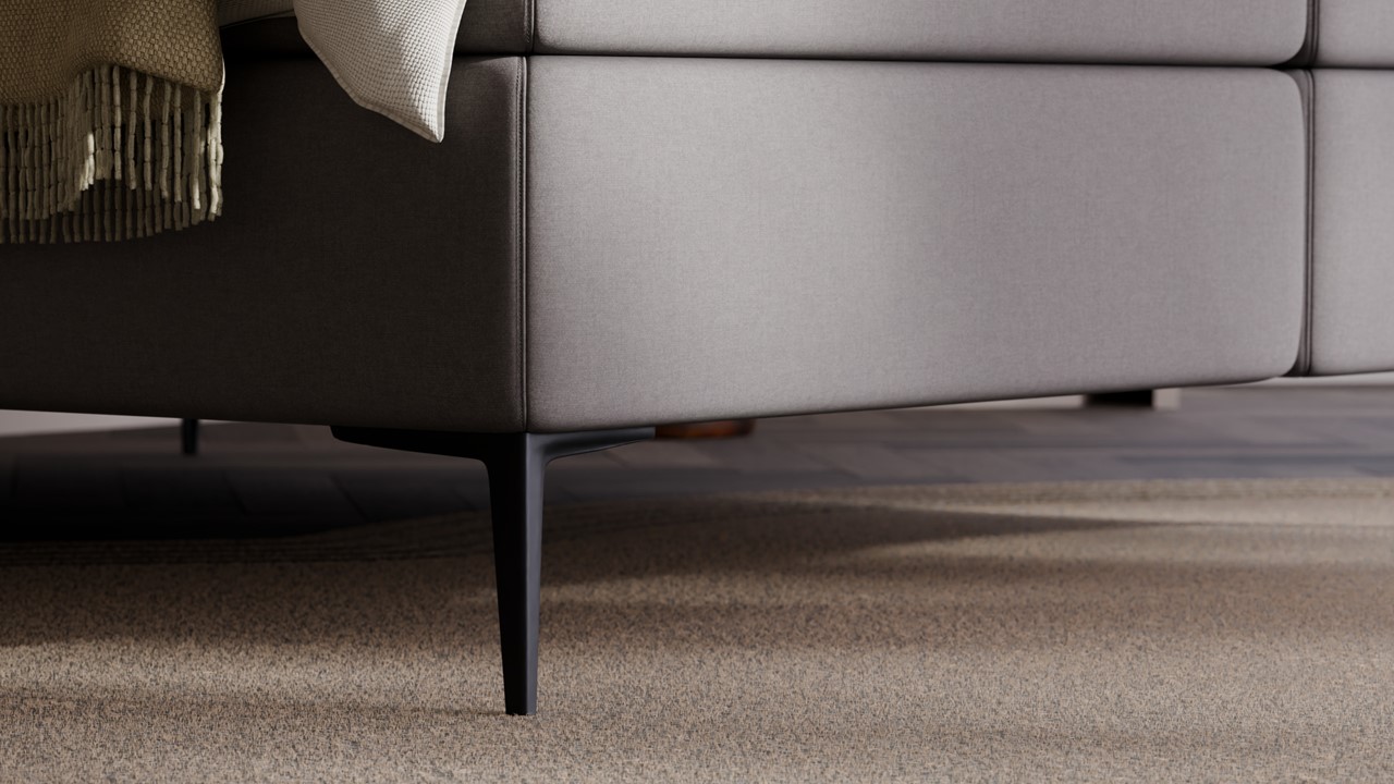 Boxspring Glade - Warm wool dark grey