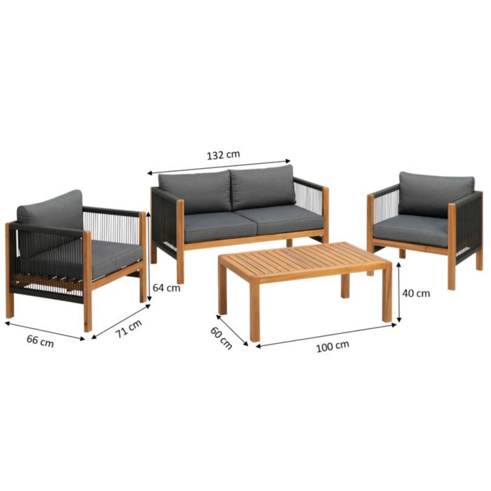 Greemotion Lounge-Set Abaco, FSC® 100%