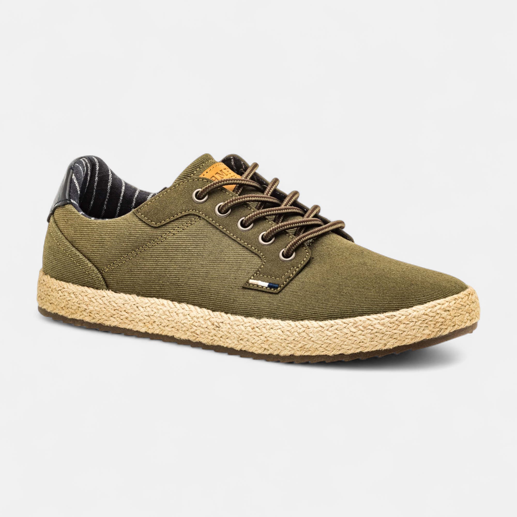 Baskets en toile Homme kaki