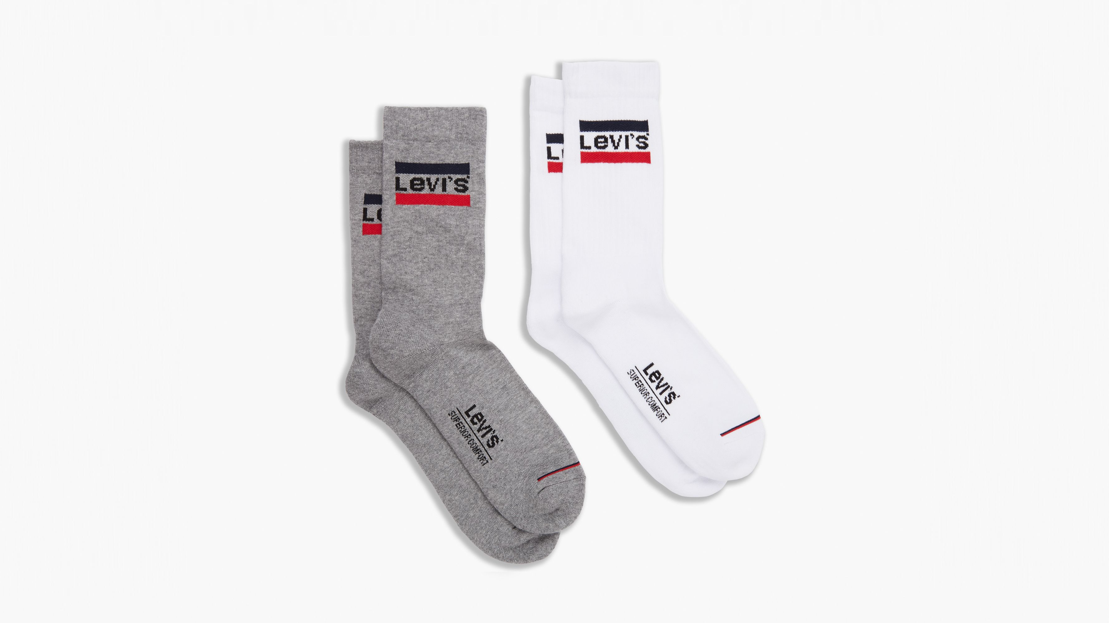 Chaussettes sportswear Regular Levi's - Lot de 2 - White - Multicolore