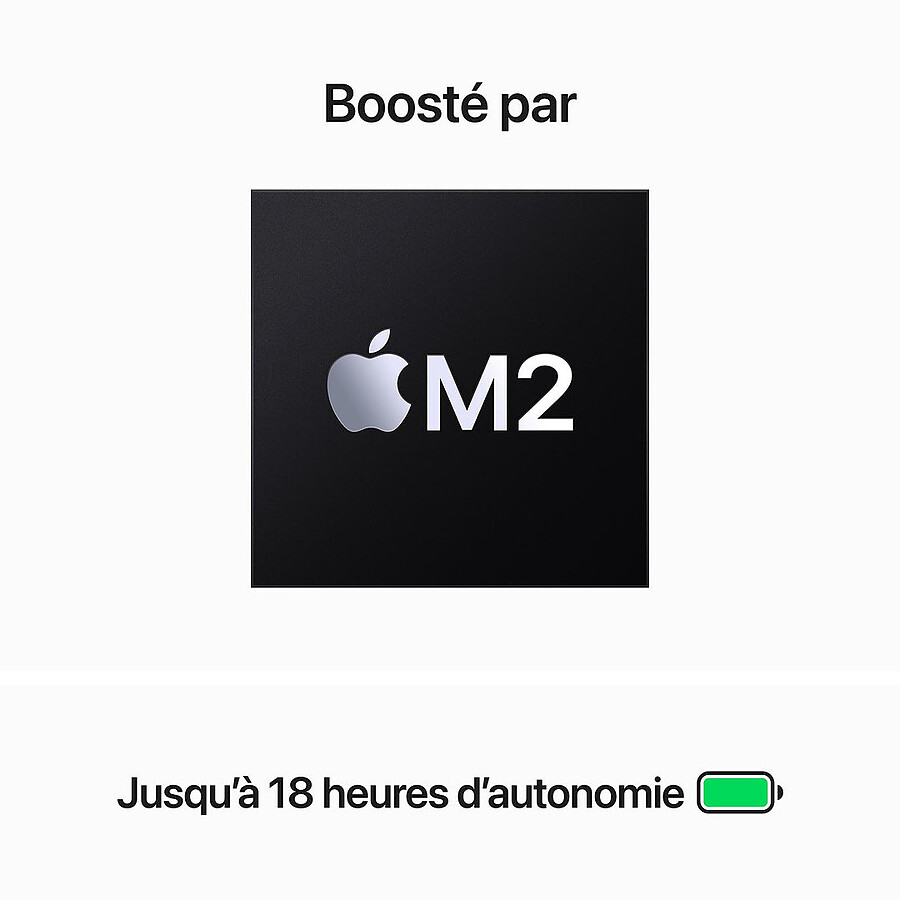 Apple MacBook Air M3 15 pouces (2024) Minuit 24 Go/512 Go (MC9L4FN/A)