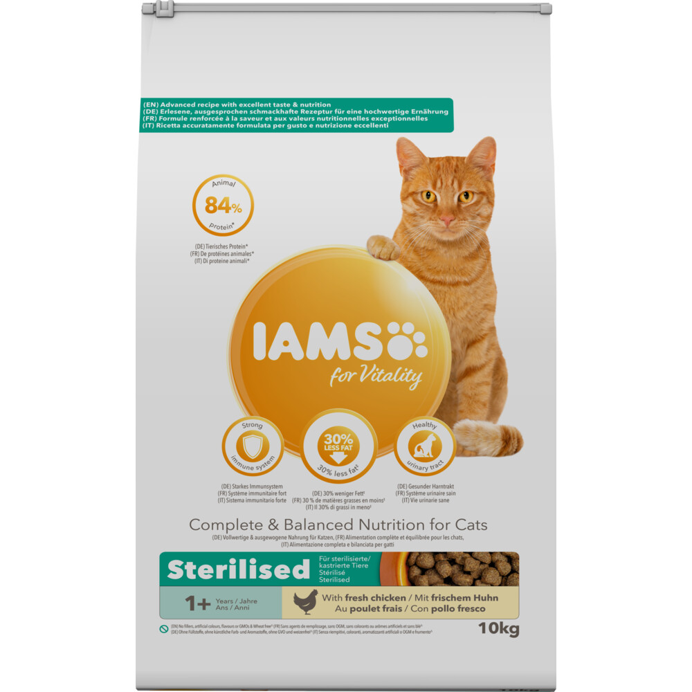 Iams Kat Adult Sterilised - Overweight Kip10 kg
