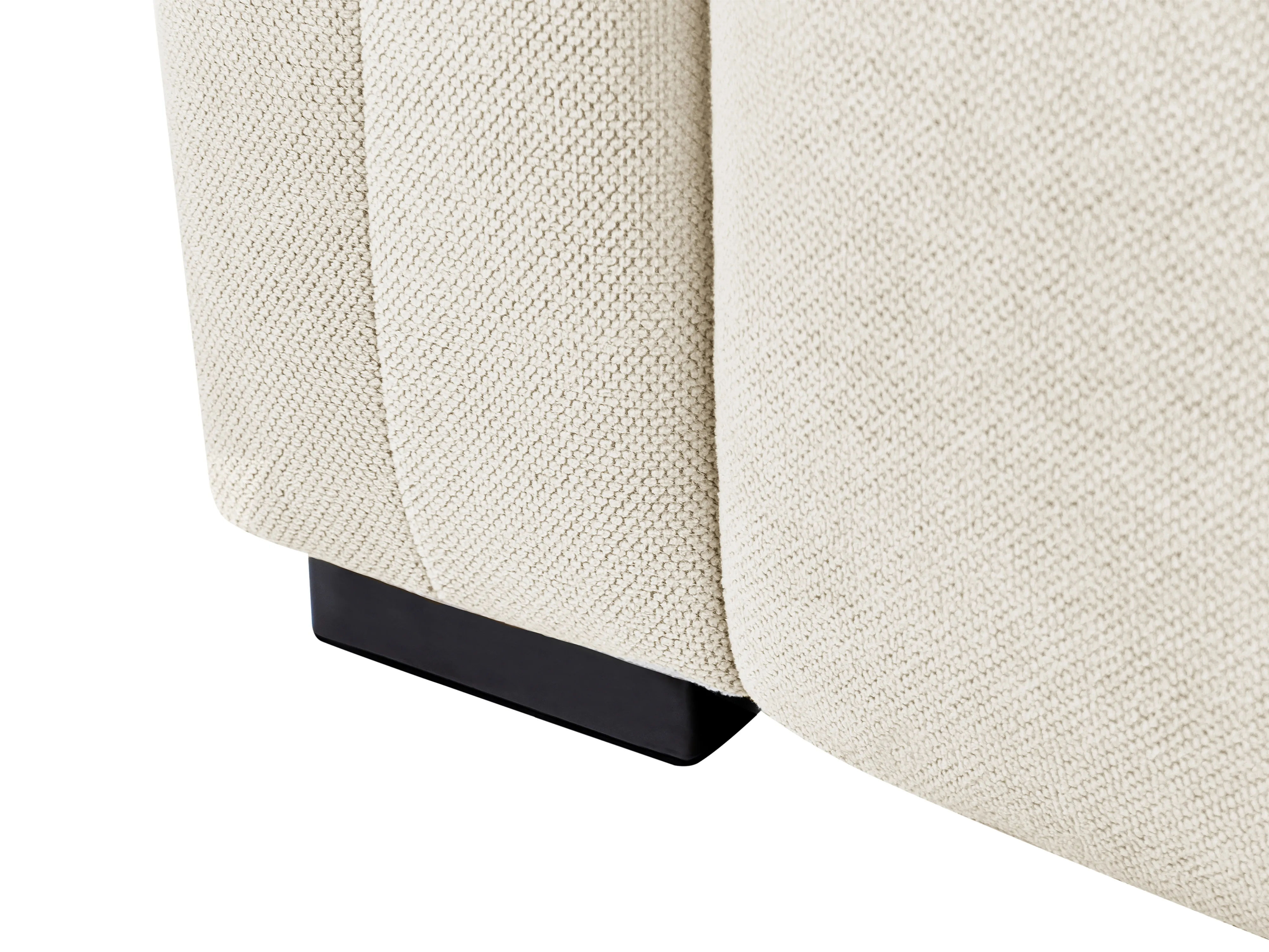 Bank 3-zits FAUSKAN Stof Lichtbeige