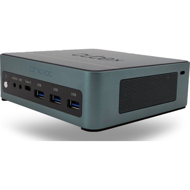 Chip PC CUBEX Intel Core Ultra 7 155U 16 Go DDR5-SDRAM 512 Go SSD Windows 11 Pro Mini PC Station de travail Vert
