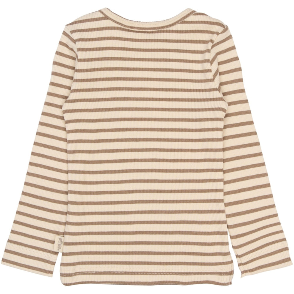 Køb Petit Piao Ginger Snap Striped PPSky L_S Tee