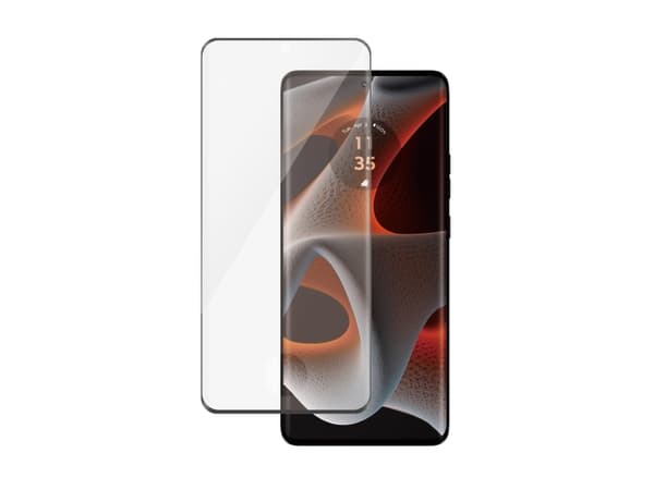 PanzerGlass - Skjermbeskyttelse for mobiltelefon - ultra-bred passform, buede kanter - glass - rammefarge svart - for Motorola Edge 50 Pro