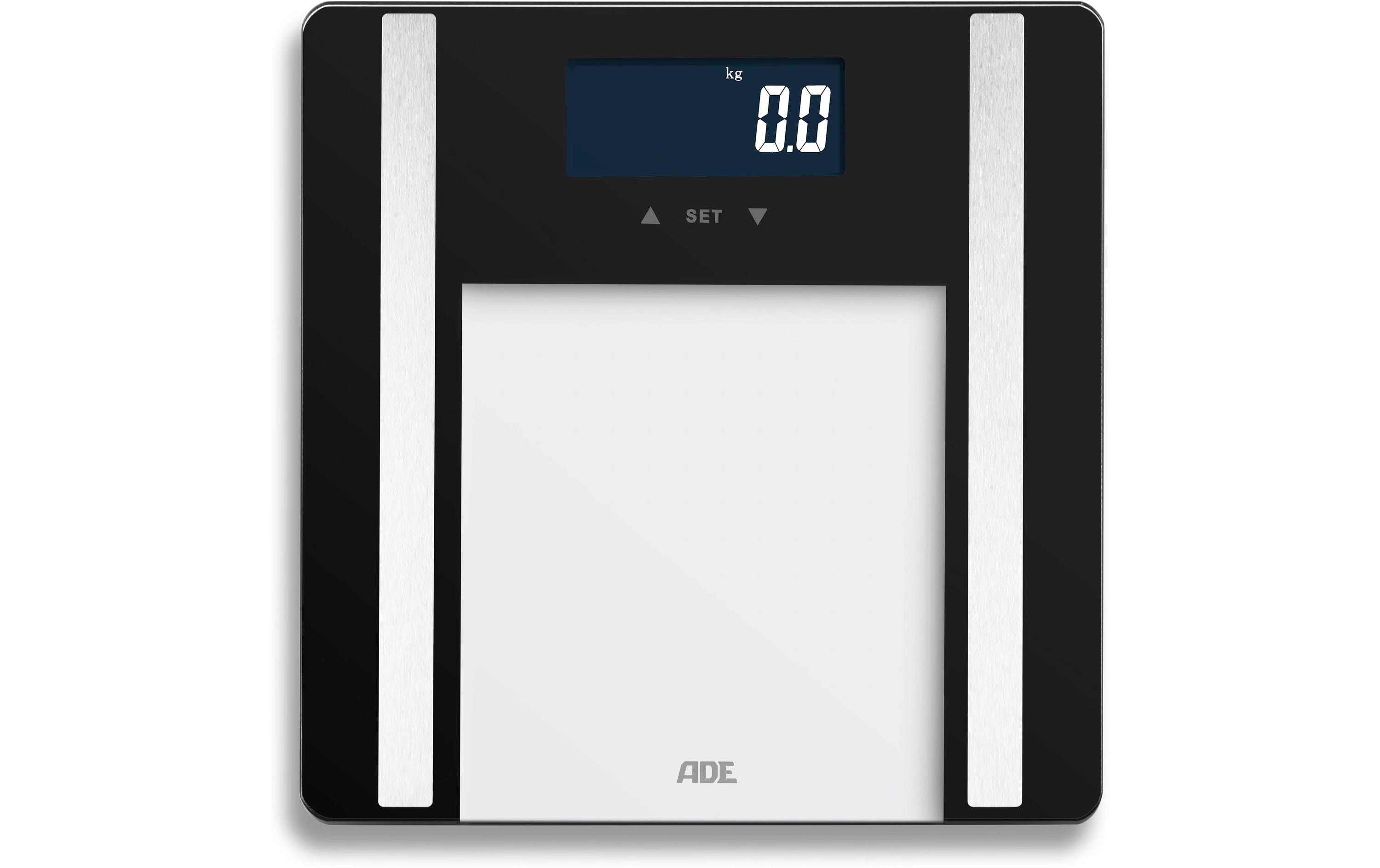 Körperanalysewaage Ines SchwarzDigitale Körperfettwaage bis 200 kg