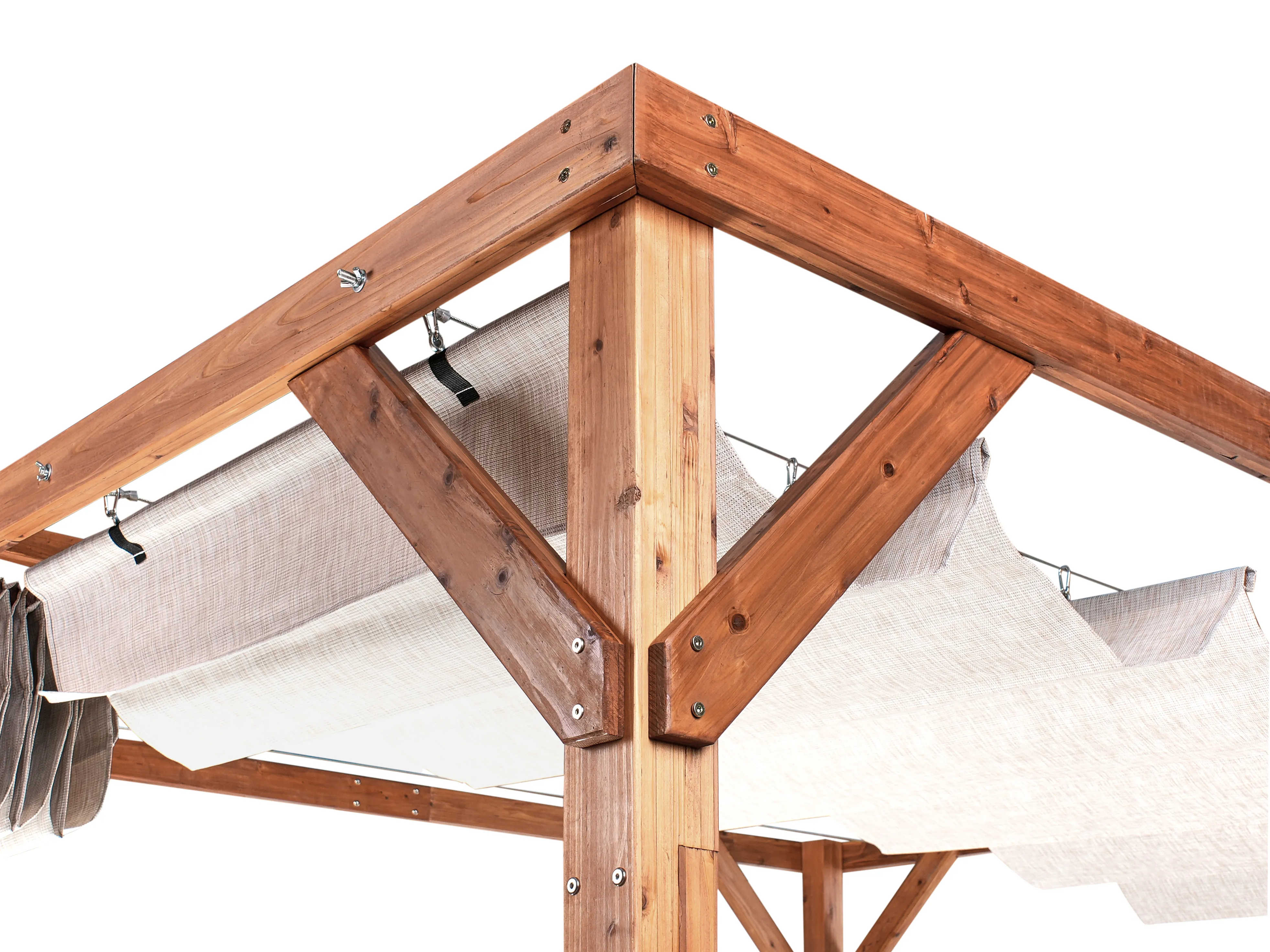 Paviljoen VILLAROSA Dennenhout 320 cm 380 cm Bruin/beige