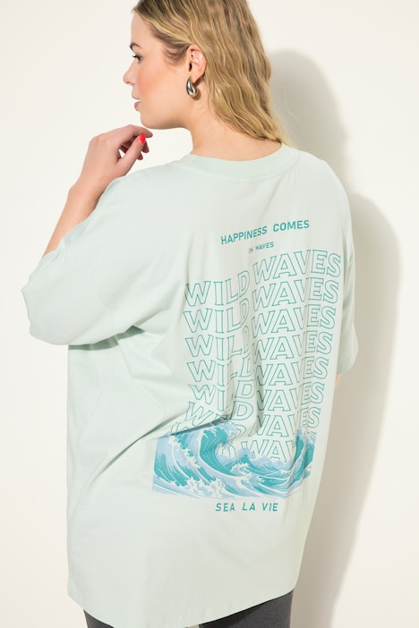 Longshirt, Rundhals, Wave