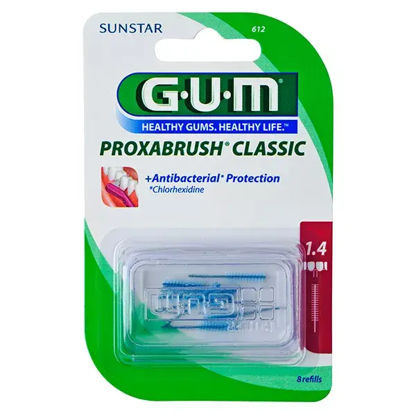 Escova interdental Gum Proxabrush Classic 1,4 mm, 8 unidades