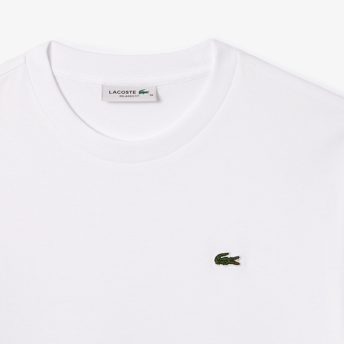 LACOSTE<br>Camiseta de gola redonda