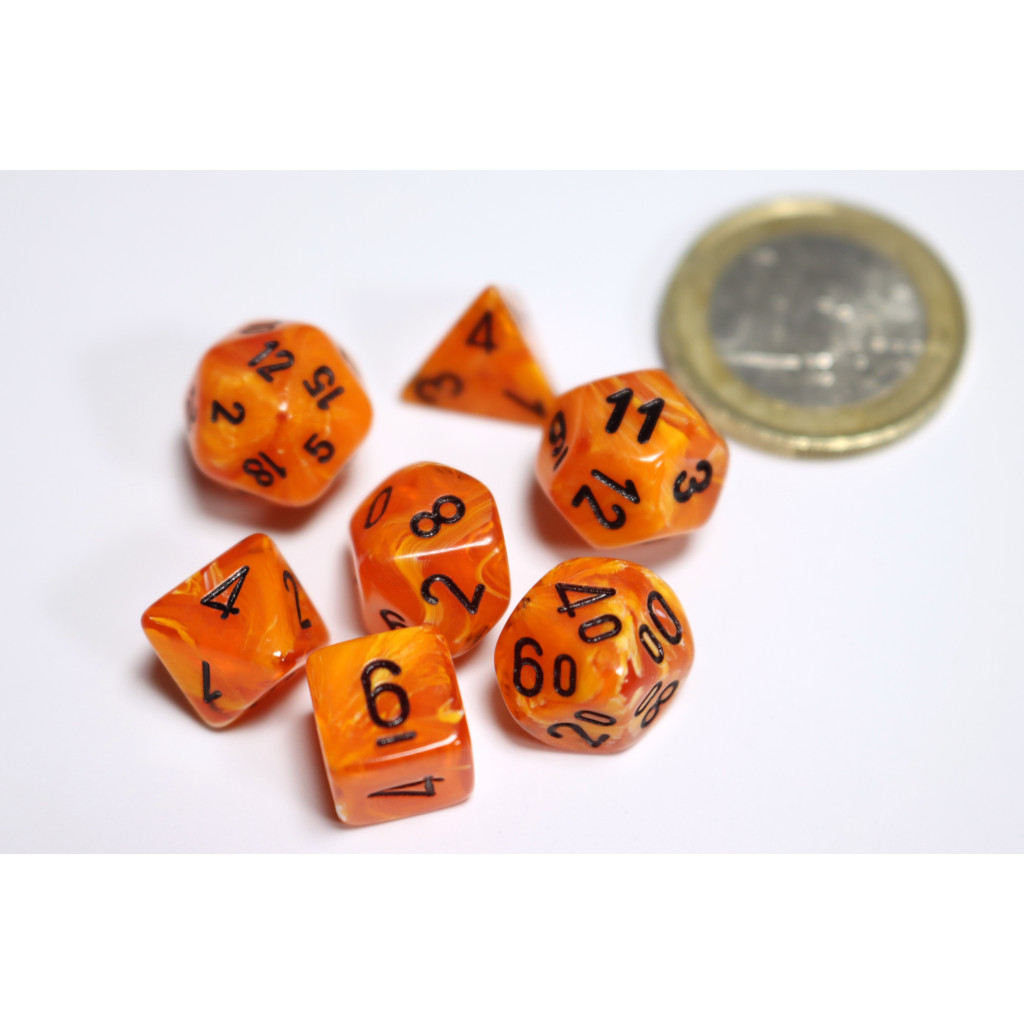 Set de 7 Mini Dés JDR Chessex : Vortex