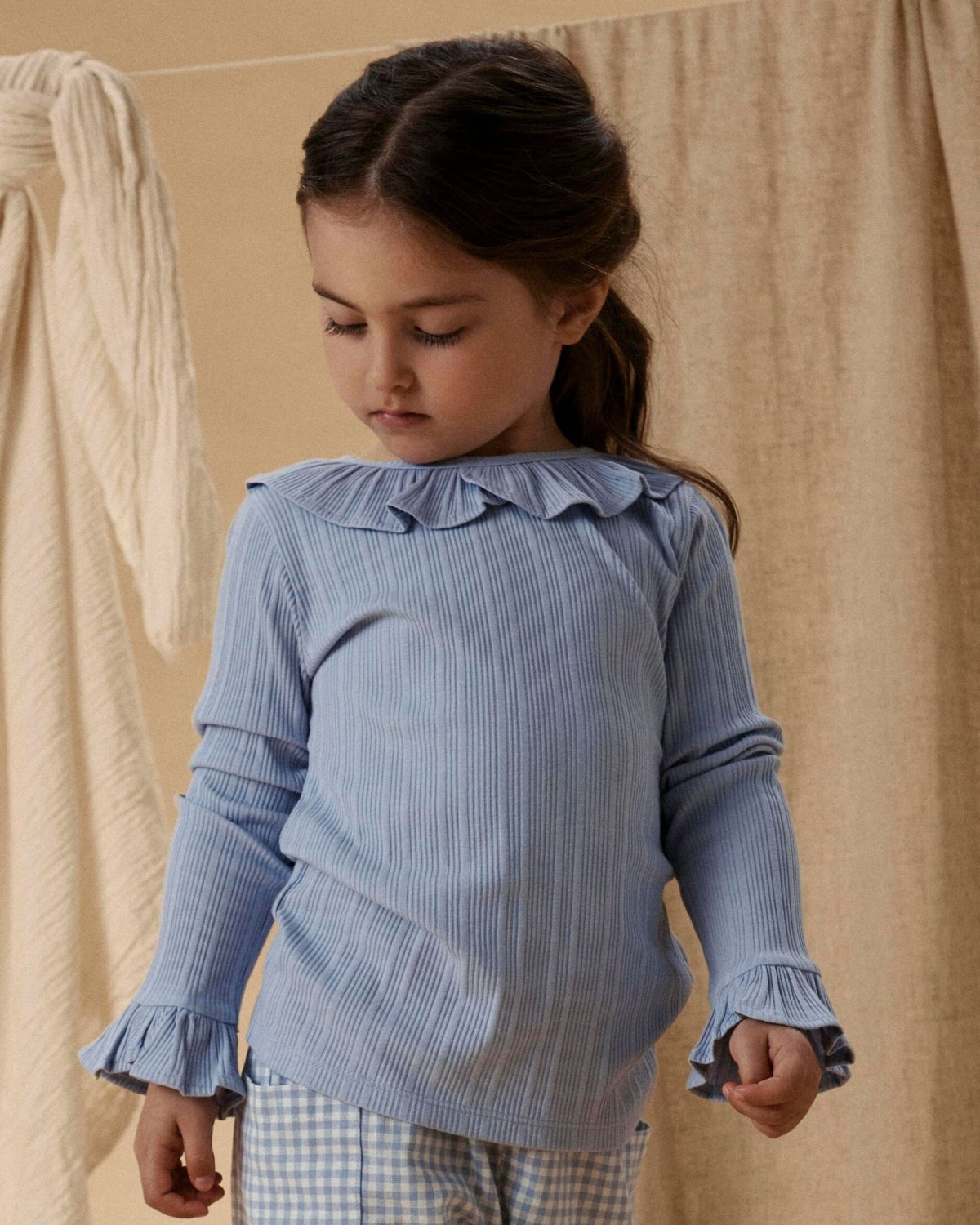 Trøye Langermet M/ Volanger – Øko TENCEL | NMFTANSY LS SLIM TOP LIL
