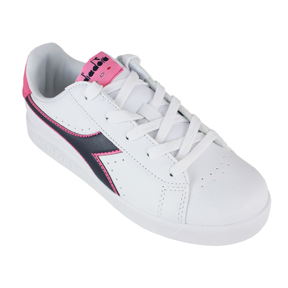 Tênis Diadora 101.173323 01 C8593 Branco/preto Íris/rosa Pas