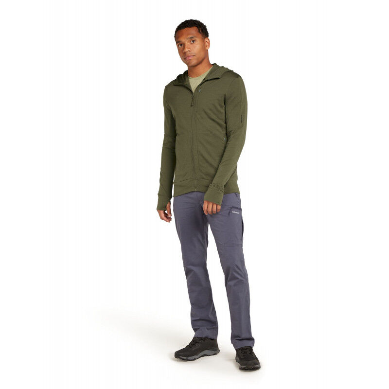 260 Quantum IV LS Zip Hoodie - Polaire en laine mérinos homme