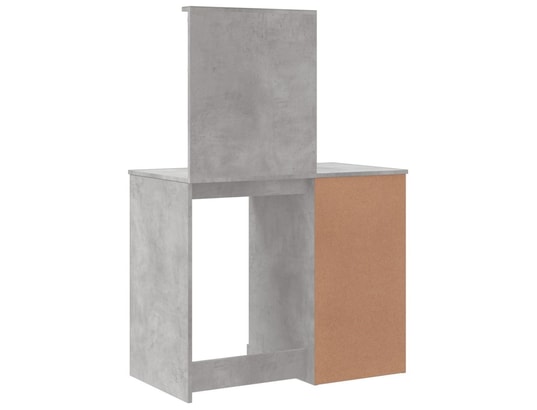 VIDAXL - Coiffeuse avec lumières led gris béton 90x42x132,5 cm