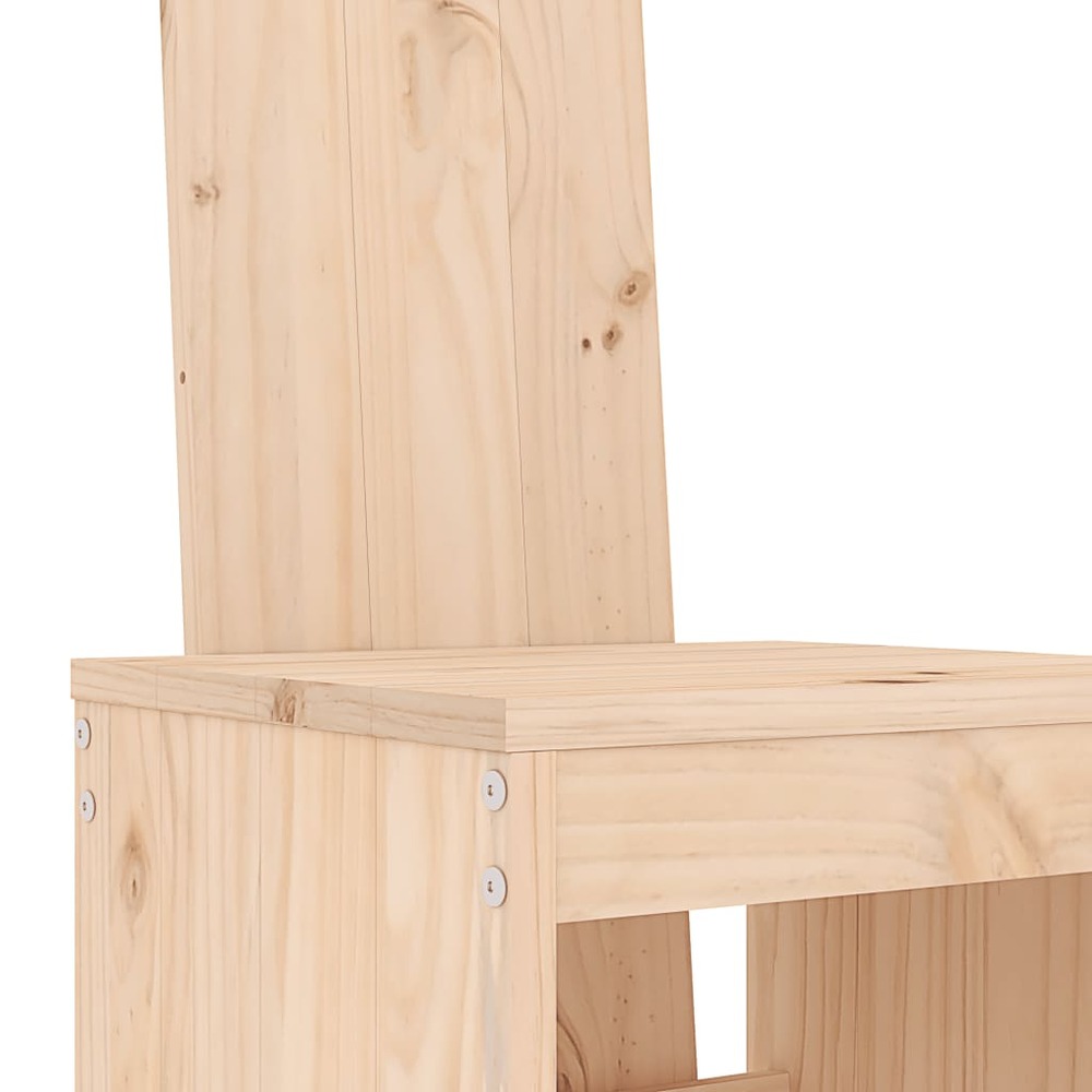 Ensemble de bar de jardin 3 pcs bois de pin massif