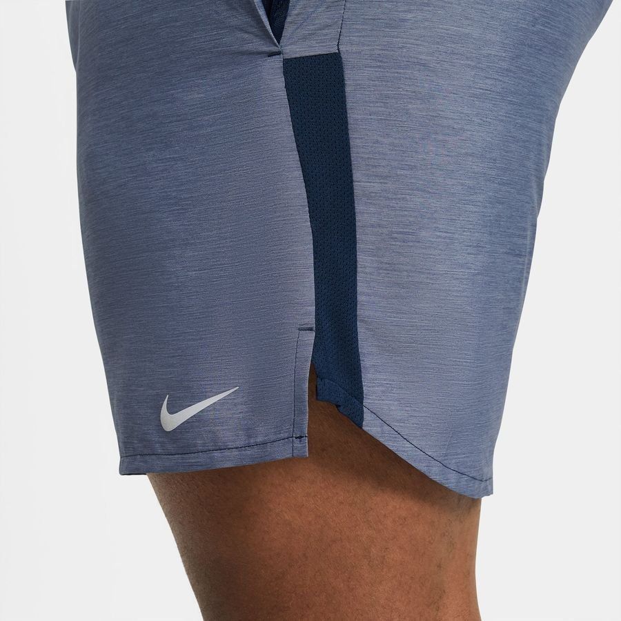 Nike Short Running Dri-FIT Challenger - Bleu Foncé/Argenté