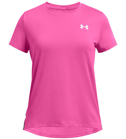 Under Armour T-Shirt - Knockout - Rebel Pink m. Logo-Streifen