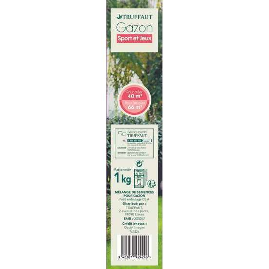 Gazon sport et jeux 1 kg truffaut
