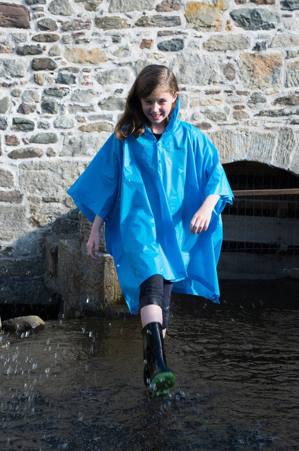 SPLASHMACS SPL019 - Poncho Enfant Imperméable avec Capuche et Pochette