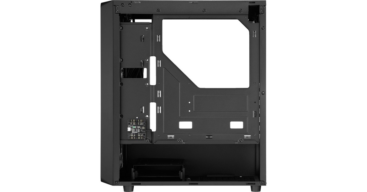 SharkoonTK4 RGB midi tower behuizing  (Zwart | 4x USB-A | RGB | Tempered Glass)