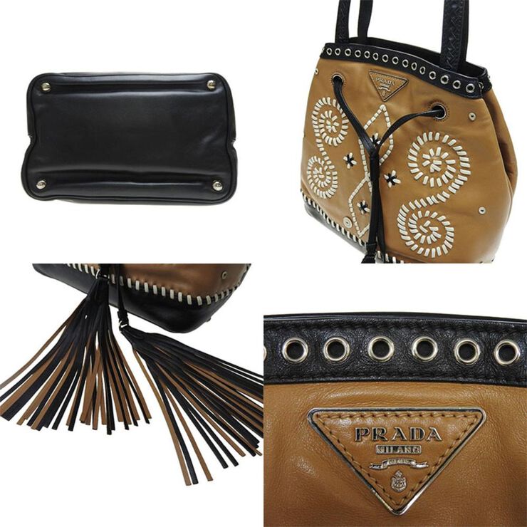 Prada Vintage Prada Shoulder Bag Brown