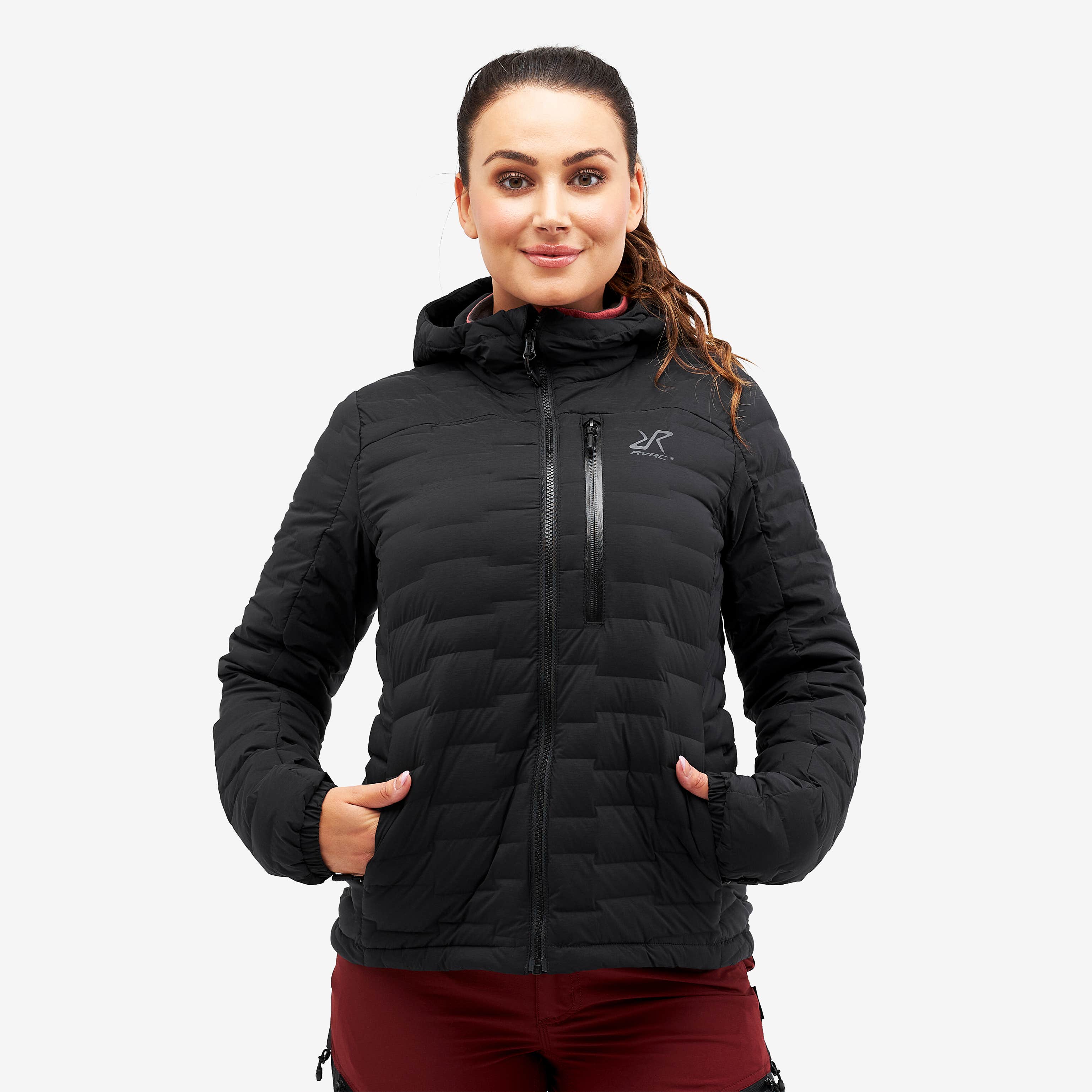 Flex Stretch Down Jacket Dame Black