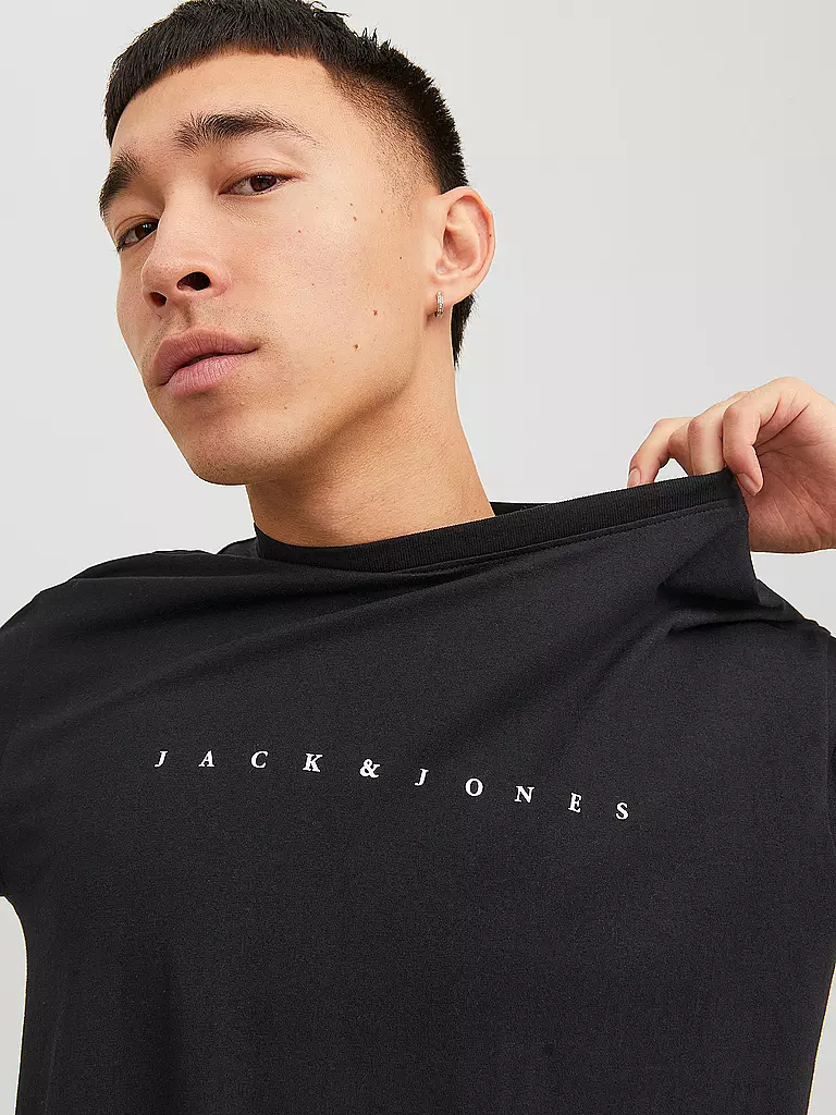 JACK & JONES T-Shirt JJESTAR schwarz