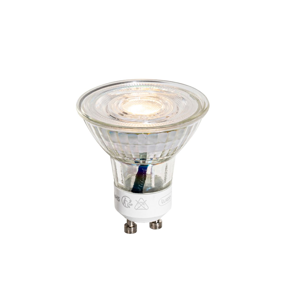 Set van 5 GU10 50mm LED lampen helder 3W 230 lm 2700K