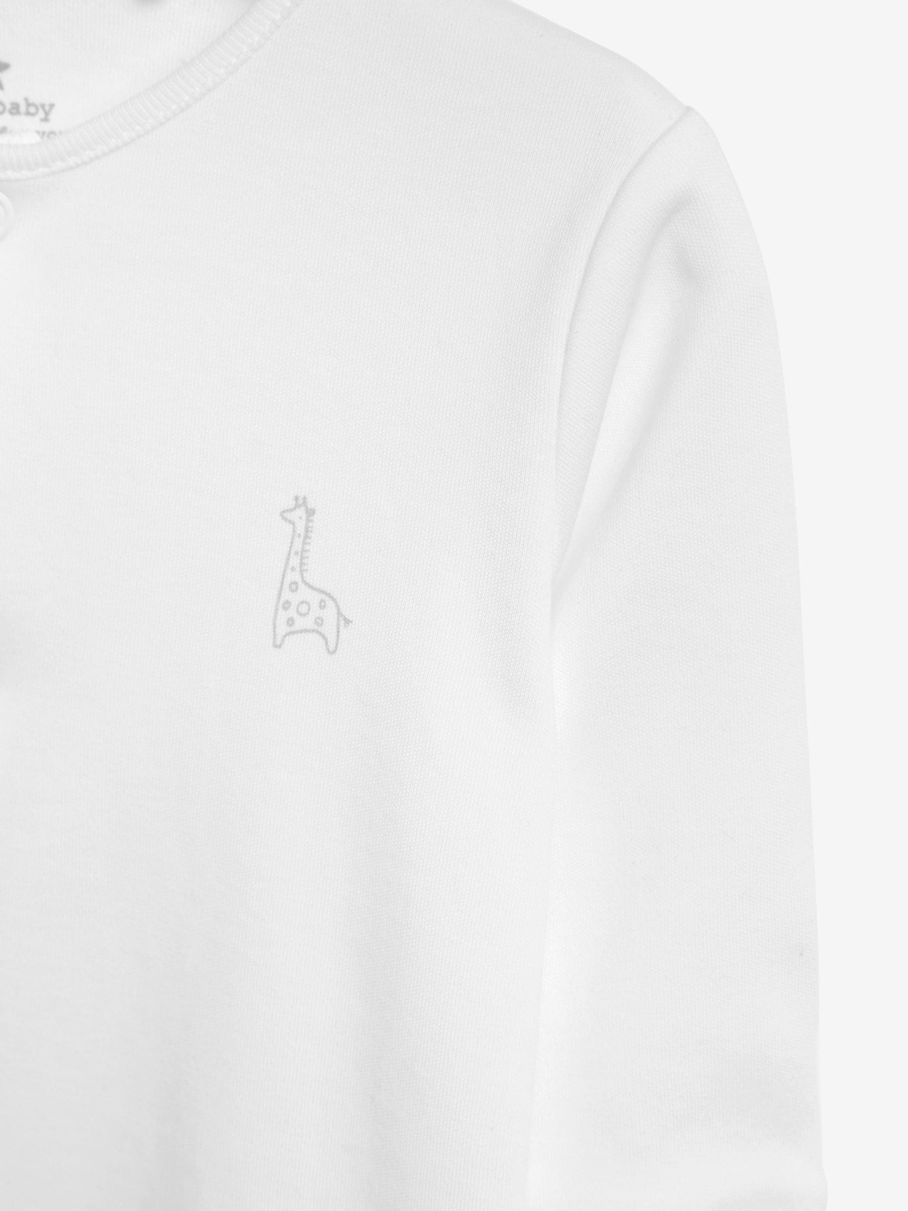 Wit - 100% katoenen babypyjama's (0-18mnd)