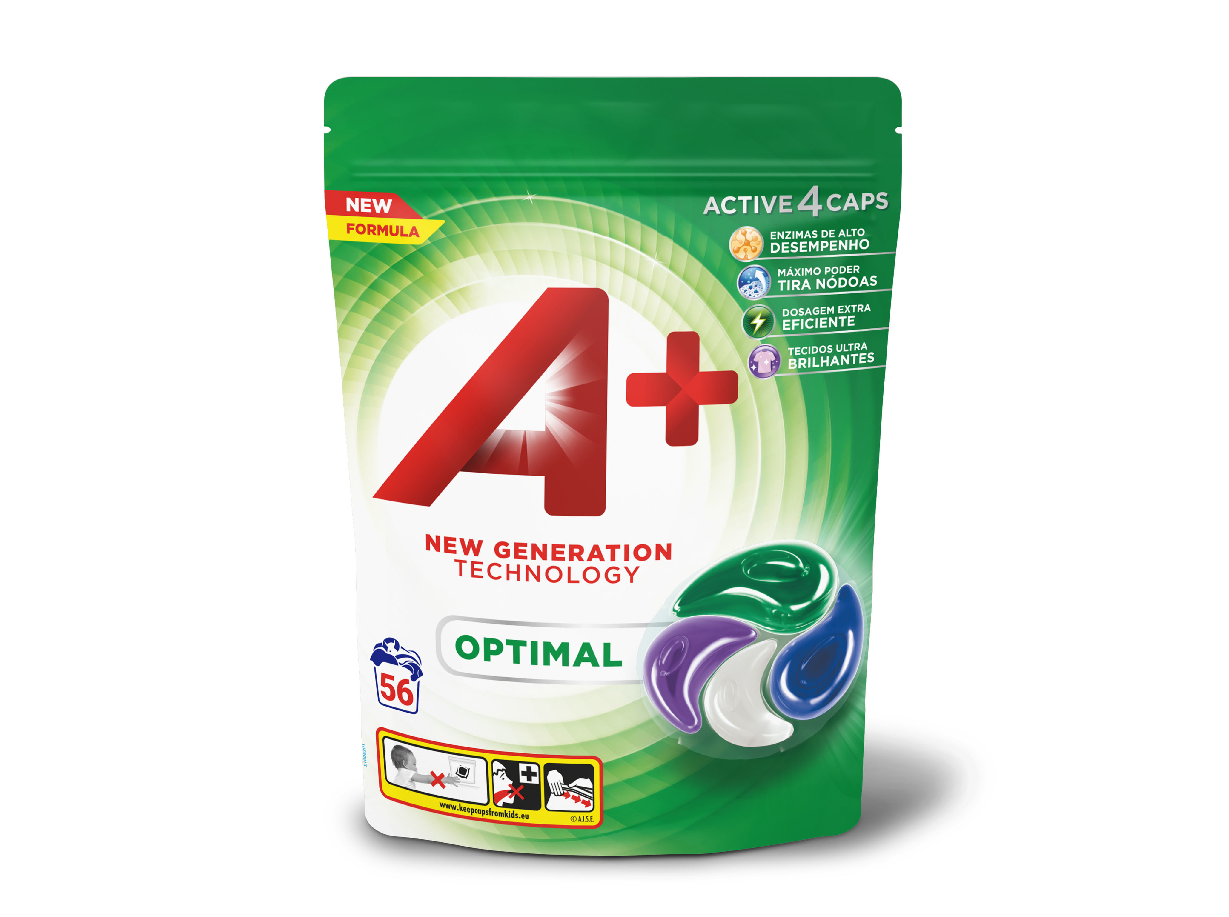 DETERGENTE ROUPA A  MÁQUINA CÁPSULAS OPTIMAL 56D