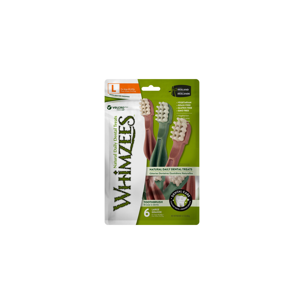 Whimzees Toothbrush Star L, 6 stk, 360 g