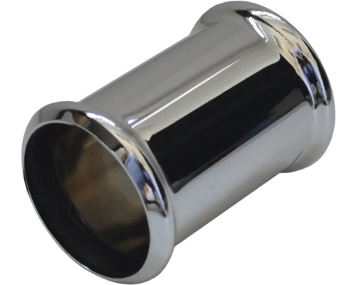 Dubbele stekkerdoos 32mm verchroomd
