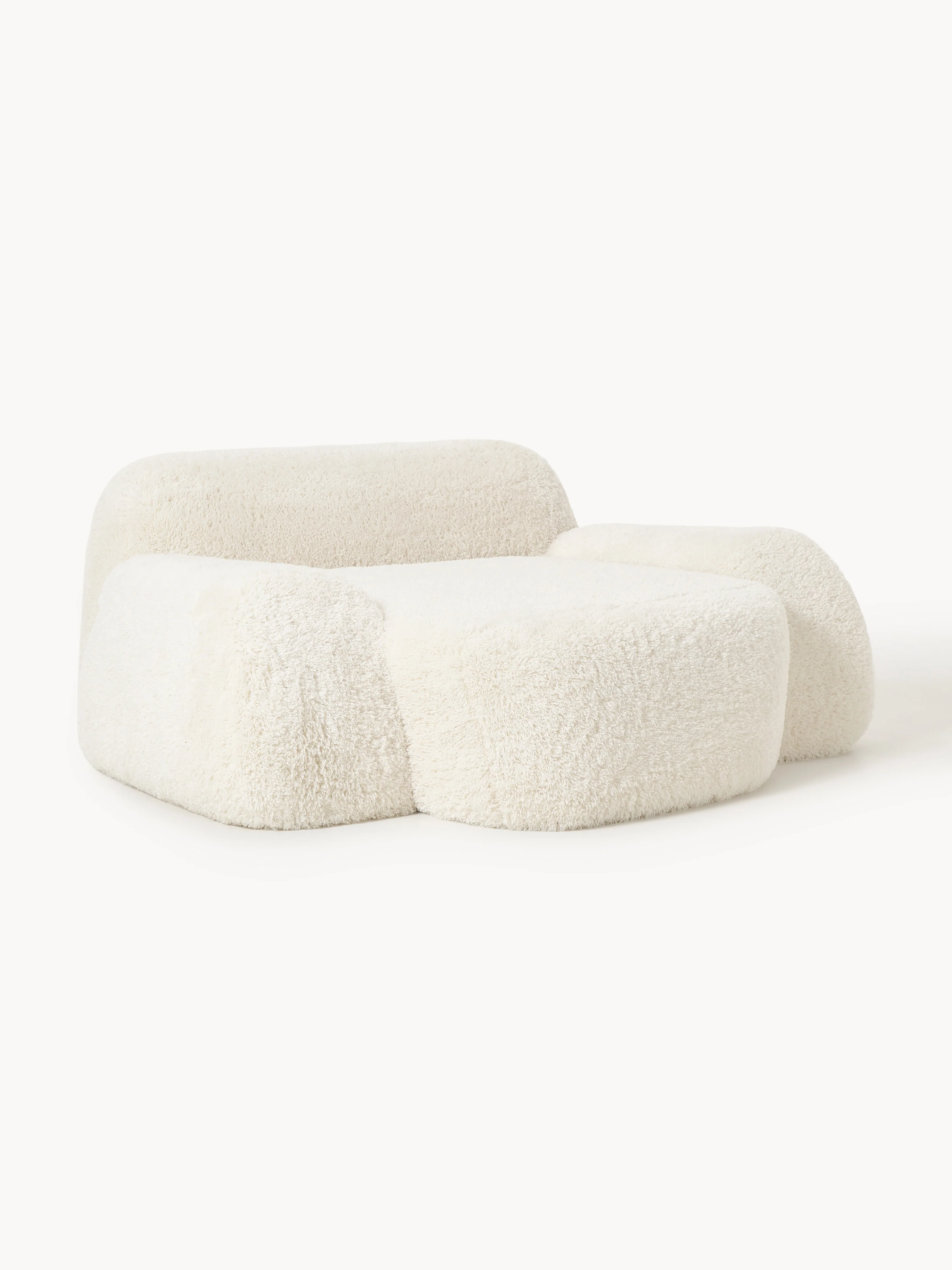 XL teddy loungestoel Wolke