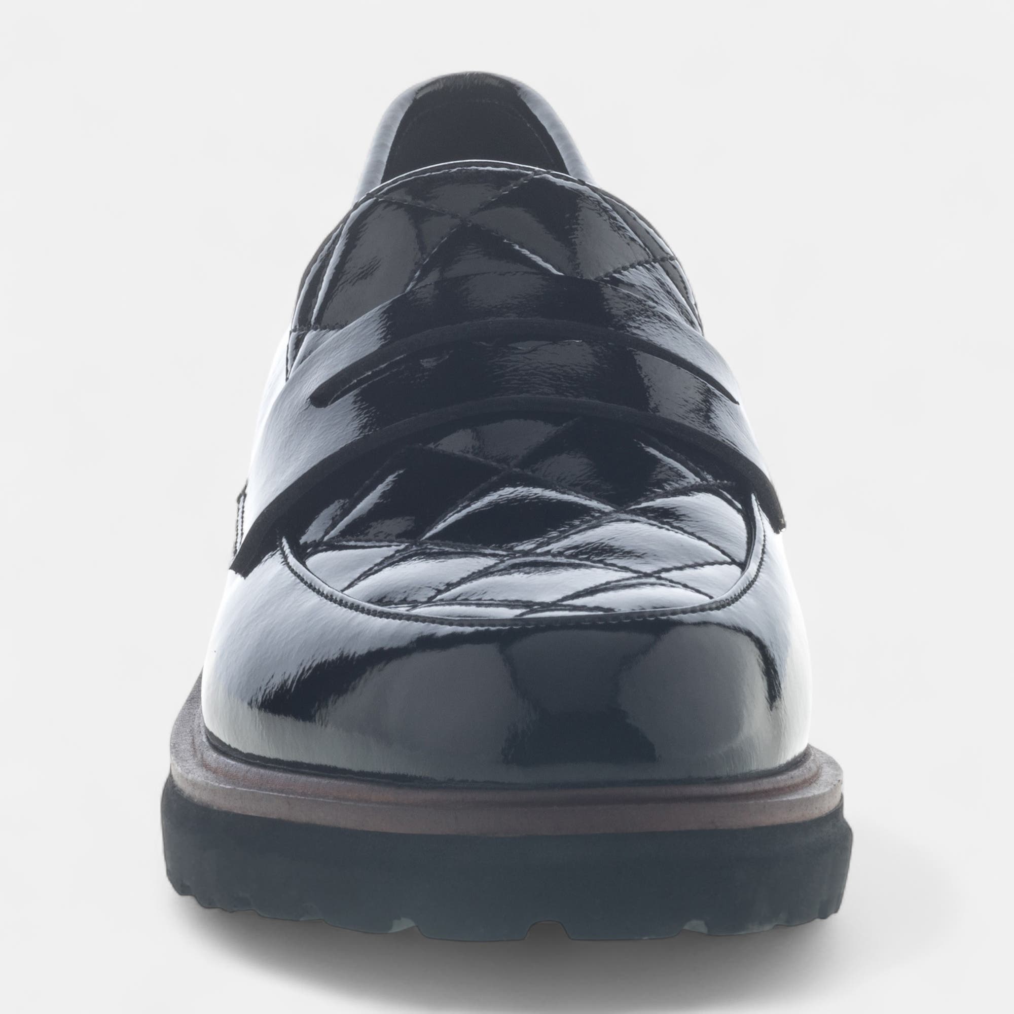 Mocassins Femme noir vernis
