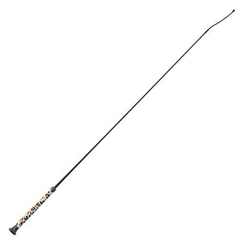 Chicote de equitação para treino com estampa de leopardo bege