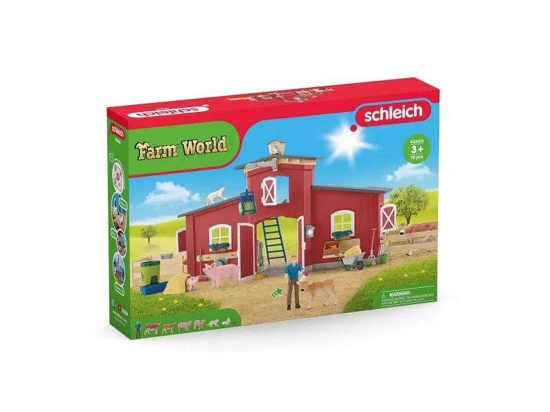 Schleich Red Barn with Animals and Accessories