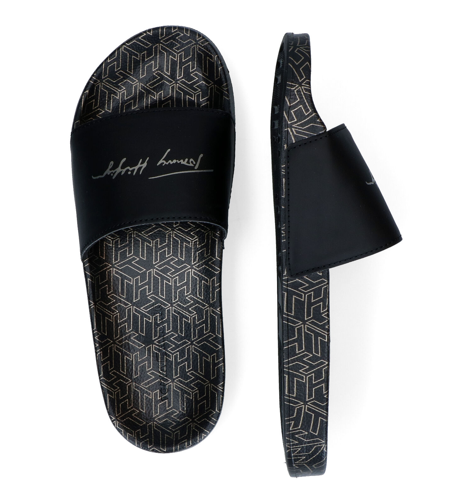 Badslippers zwart