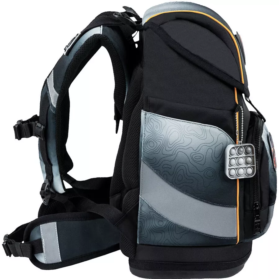 Belmil Schulranzen Premium Smarty Plus Set 5-teilig Black Grey