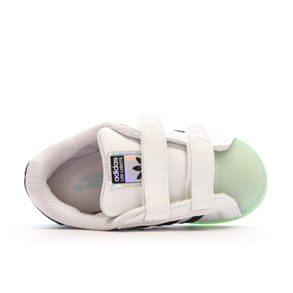 Adidas Baskets Blanches Bébé/Enfant Adidas Superstar Led Light