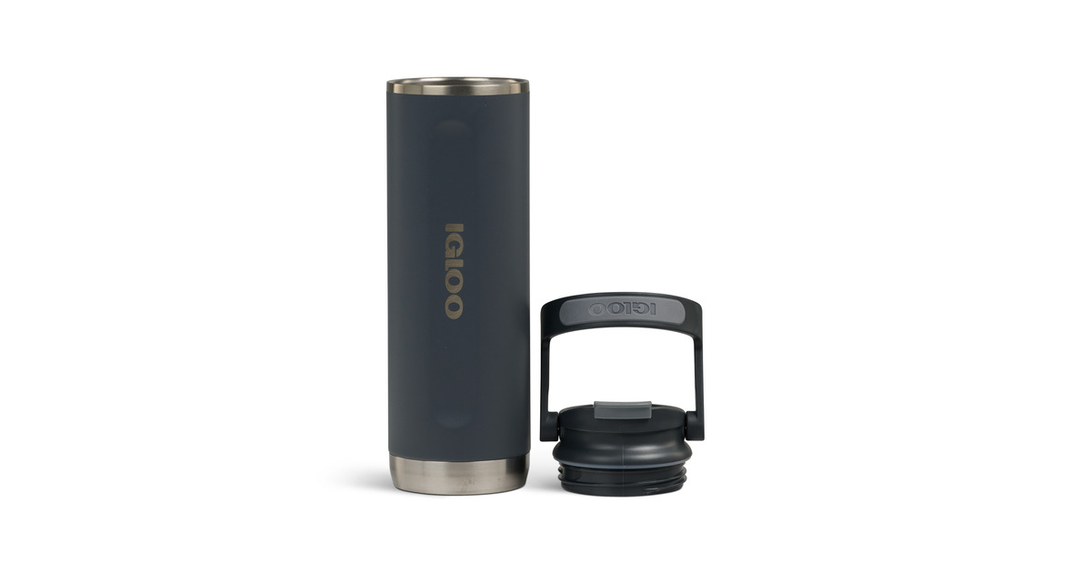 IglooFlip ‘n’ Sip Tumbler 20 oz, 0,59 liter drinkfles  (Carbon)