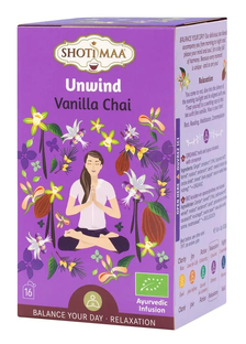 Shoti Maa Unwind Vanilla Chai Thee Zakjes 16ST