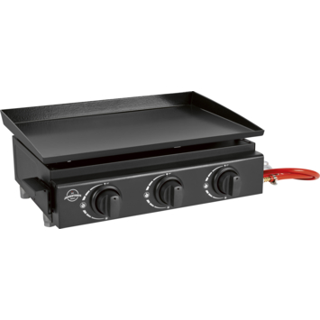 Jamestown Plancha gasbarbecue metaal zwart 56 x 38,5 cm