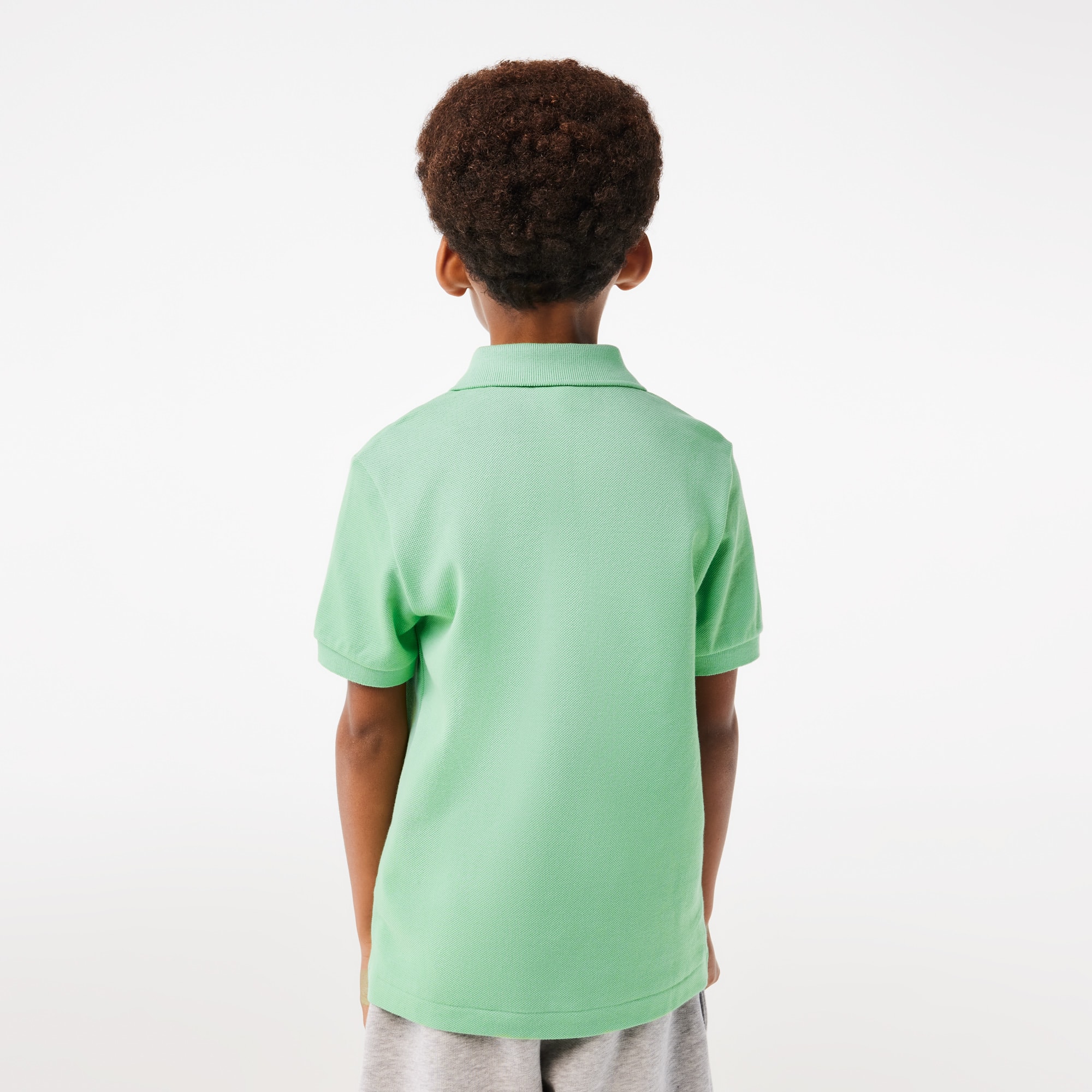 Polo enfant Lacoste regular fit en petit piqué uni Polos - Vert - Lacoste - Enfant