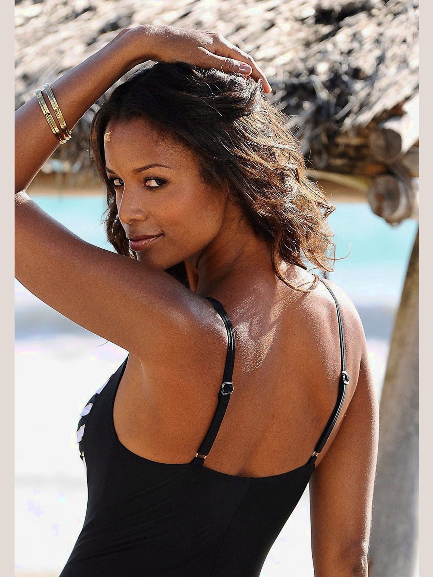 Maillot de bain design noir-blanc tendance